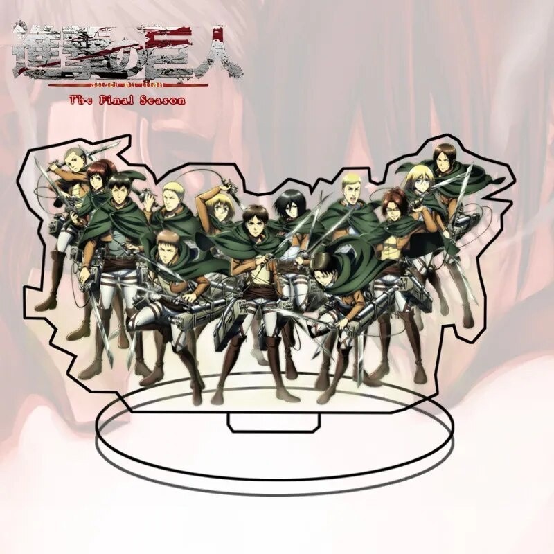 Mô hình Standee Hot Sale Anime Attack on Titan Charms Figures Acrylic luvx Phụ kiện trang trí để bàn góc học tập