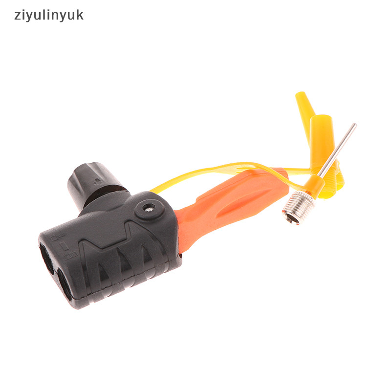 Ziyulinyuk 1Pc Bơm Vòi Adapter TPU Cho Máy Bơm Cho Inflag Xe Đạp Bóng Ống Adapter Kép Bơm Phần Phụ Kiện EN