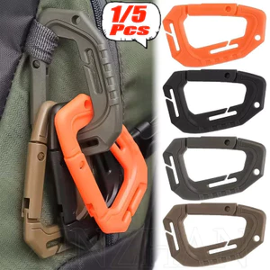 1 / 5 Khóa leo núi - Carabiner du lịch đi bộ đường dài ngoài trời - Hình chữ S, Hình chữ D - Đa năng, bền bỉ - Dành cho ba lô, chai nước, chìa khóa - Móc dây chống gió lều