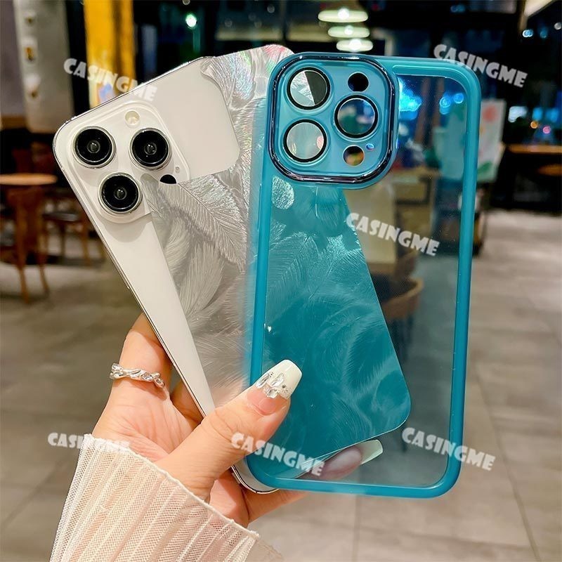Vivo V40 5G V40Pro 2024 Vỏ mềm silicon họa tiết lông vũ lấp lánh cho Vivo V40 5G VivoV40 V 40 Pro V40Pro V40E 5G 2024 Vỏ điện thoại chống sốc Vỏ bảo vệ ống kính máy ảnh