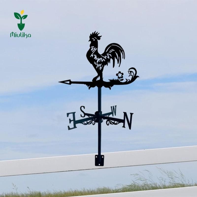 Miulika Weathervane Đèn báo hướng gió Trang trí sân Gió kim loại