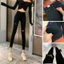Quần jean nữ, Quần bò đen rách trên gối lưng cao dáng SKINNY siêu co giãn tôn dáng thời trang ( rách đùi )