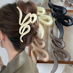 Kẹp cá mập sóng mờ - Phụ kiện tóc trang điểm cho nữ - Mũ nón - Vuốt tóc dạng đĩa đơn giản - Kẹp tóc Acrylic cho bé gái - để hẹn hò, tiệc tùng