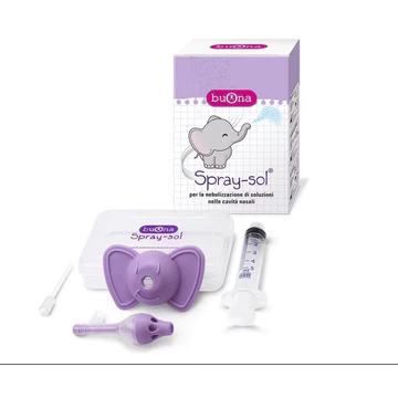 BUONA SPRAY SOL - BỘ DỤNG CỤ XỊT RỬA MŨI TAI VOI CHUYÊN DỤNG CHO TRẺ EM