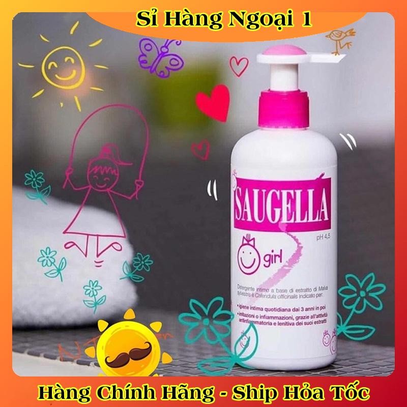 [Hàng Chính Hãng] Dung dịch vệ sinh bé gái Saugella  của đức an toàn cho bé 3-12 tuổi