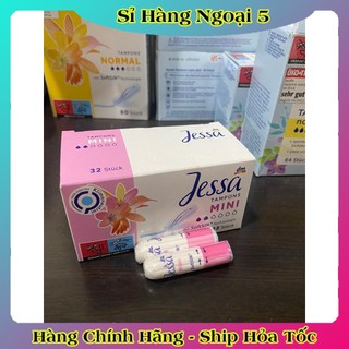 (Tách lẻ có Che Tên)Tampon Jessa / Facelle/Ob nội địa Đức đủ size của Đức - Băng vệ sinh dạng nút -Date mới nhất Đủ Bill