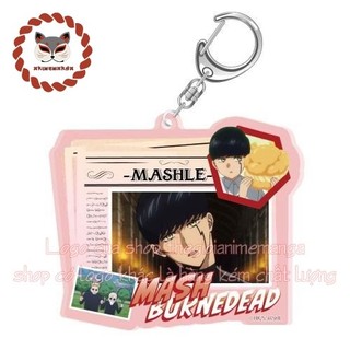 Móc khóa MASHLE: MAGIC AND MUSCLES ver NEWSPAPER keyring mica acrylic in hình anime chibi dễ thương