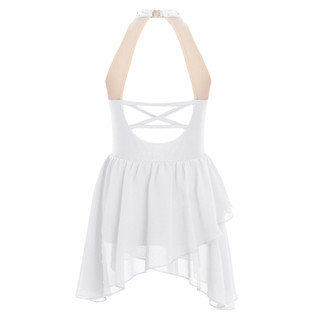 Yhong Girls Dây Cổ Kim Cương Giả Không Tay Trang Phục Khiêu Vũ Đầm Ballet Đương Đại