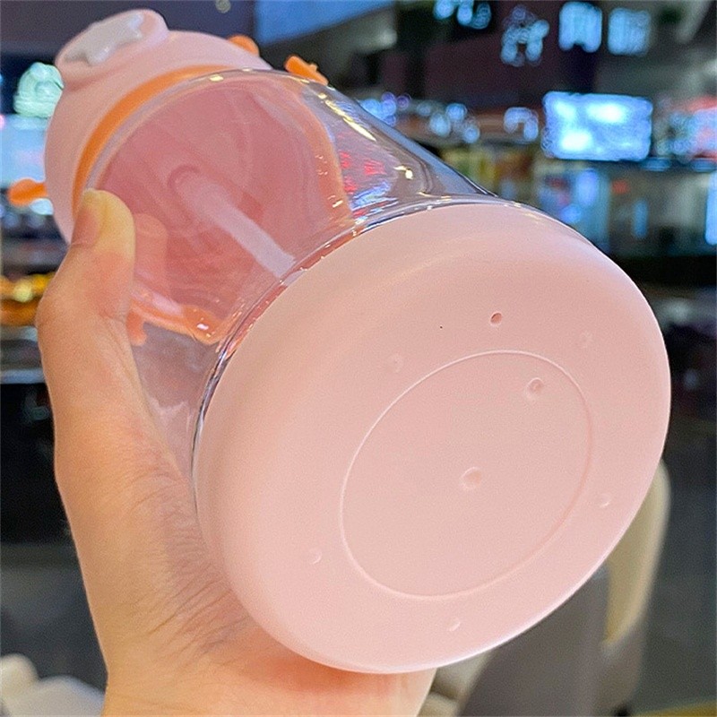 Bình đựng nước uống cho bé thiết，Bình Nước Rơm Trẻ Em，Bình Nước Nhựa Bình Nước Hình Sừng Hươu Dễ Thương Cho Bé