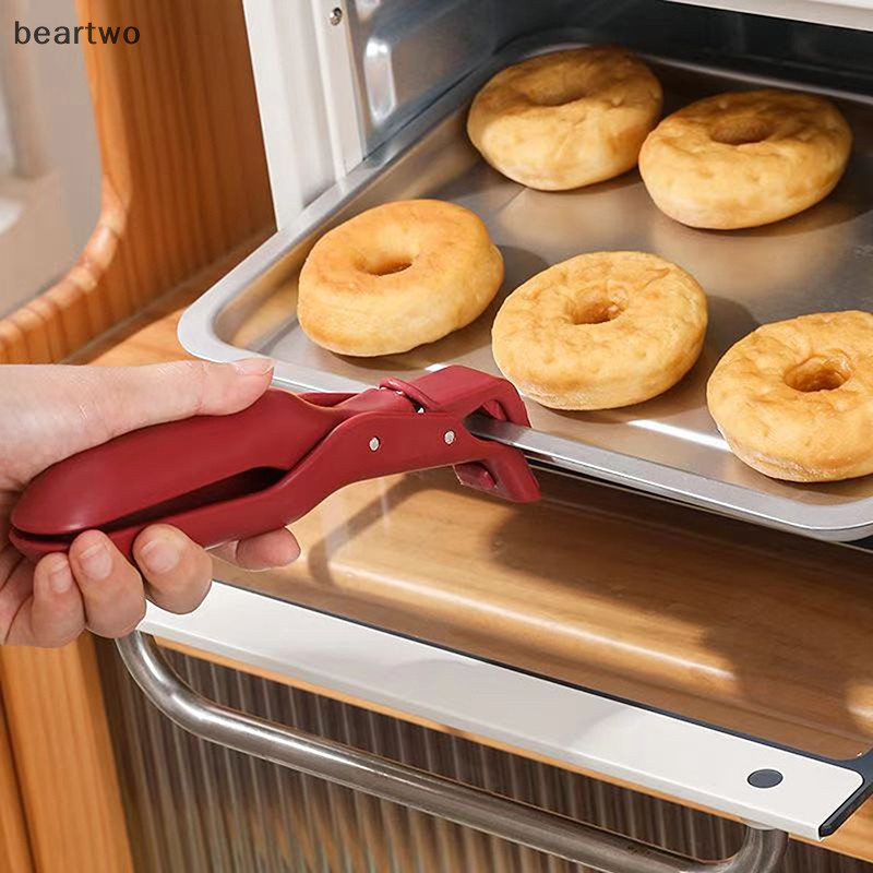 < Beartwo > Kẹp giữ bát chống bỏng đa năng cho nhà bếp Bát ăn nóng Tông kẹp kẹp silicon chống bỏng Kẹp nấu ăn đẹp