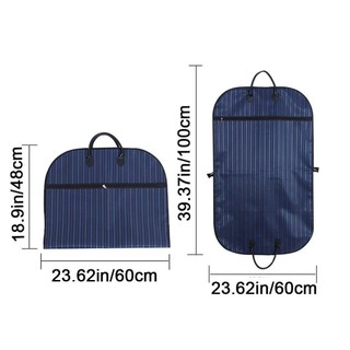 Túi đựng quần áo sọc JEREMY, Túi đựng quần áo vải Oxford 60X100cm, Túi đựng quần áo gấp cao cấp chống bụi thoáng khí cho gia đình
