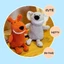 YOLOGO Cười Răng Lớn Đồ Chơi Sang Trọng, Búp Bê Thú Nhồi Bông Mềm 30CM, Ngộ nghĩnh Nơ Khủng Long Cá Sấu Thỏ Cá Mập Sáng Tạo Đồ Chơi Trẻ Em