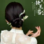 Lily of the Valley Kẹp Tóc Mới Trung Quốc Sườn Xám Kẹp Tóc Nữ Cảm Thấy Kẹp Tóc Cổ Giả Ngọc Mũ Đội Đầu Mùa Xuân