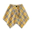 Pealike Unisex Punk Checkerer Lớp Bọc Váy Không Đều Xếp Ly Tạp Dề Váy Buộc Một Dòng Hông Khăn Overskirt Áo E