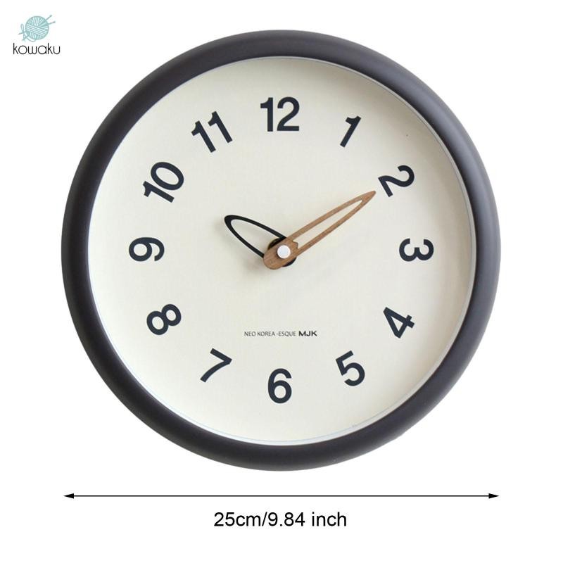 Đồng hồ treo tường 10 inch kohaku Đồng hồ trang trí không đánh dấu cho phòng trẻ em Quán cà phê tại nhà