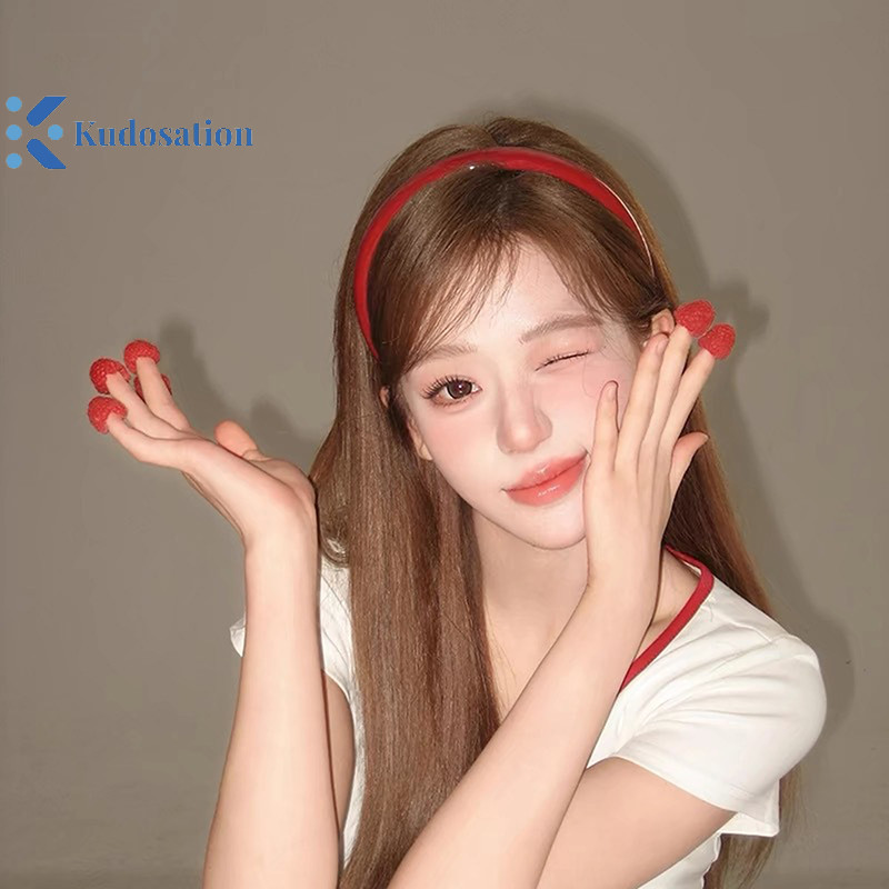 Kudosation Phong Cách Hàn Quốc Cổ Điển Phù Hợp Với Rượu Vang Đỏ Tóc Đỏ Mỏng Vintage Thời Trang Tóc Vòng Dành Cho Nữ Bé Gái Phụ Kiện Tóc