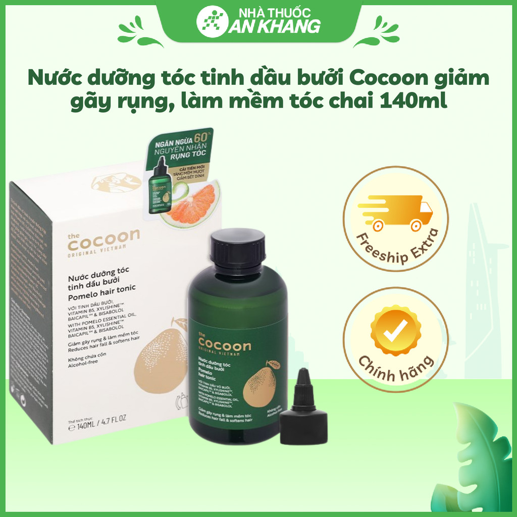 Nước Dưỡng Tóc COCOON Tinh Dầu Bưởi Giúp Giảm Gãy Rụng (chai 140ml)