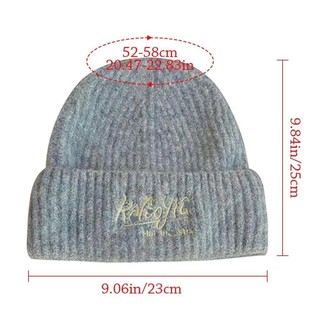 Mũ dệt kim JKDESIGN, Mũ beanie ấm áp dễ thương, Mũ beanie dày thời trang thông thường Y2K dành cho nam nữ