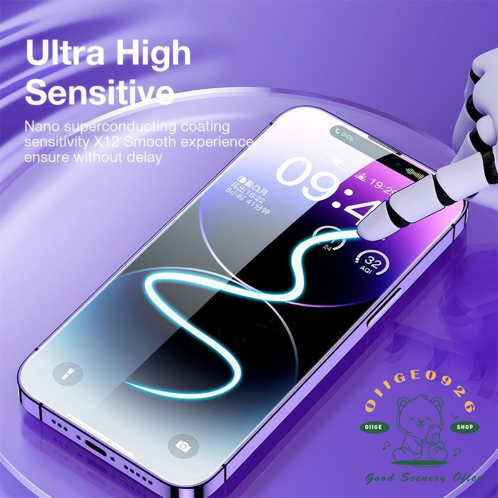 【 Phim bảo vệ iPhone16 】 Kính cường lực HD riêng tư cho iPhone16Pro Max 15 14 13 12 11 7 / 8Plus XS XR Full Cover Chống bụi Bin Giây Miếng dán