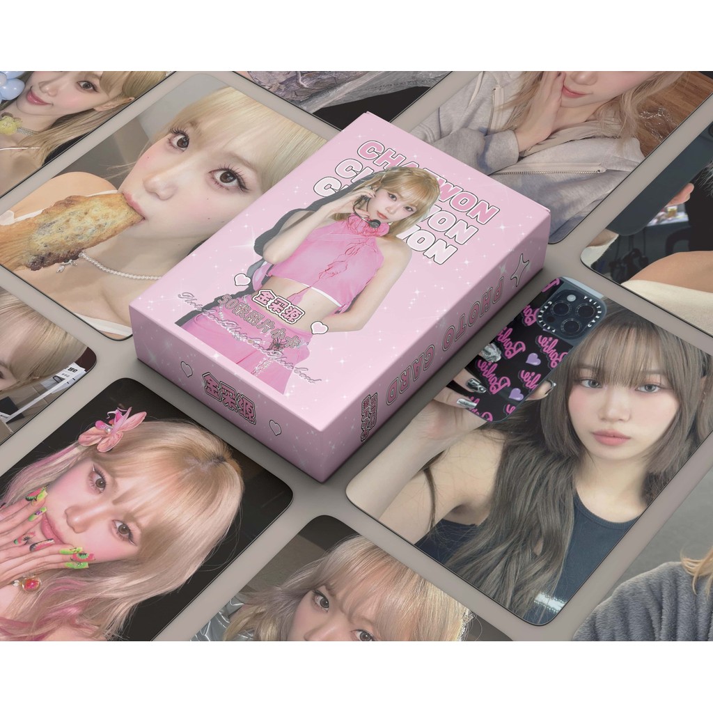 50-124 Chiếc LE SSERAFIM Laser HOLOGRAPHIC LOMO Thẻ Đêm Hoàn Hảo Dễ Dàng Album Sakura CHAEWON YUNJIN KAZUHA EUNCHAE Solo Photocards Lesserafim Hologram Bưu Thiếp YM