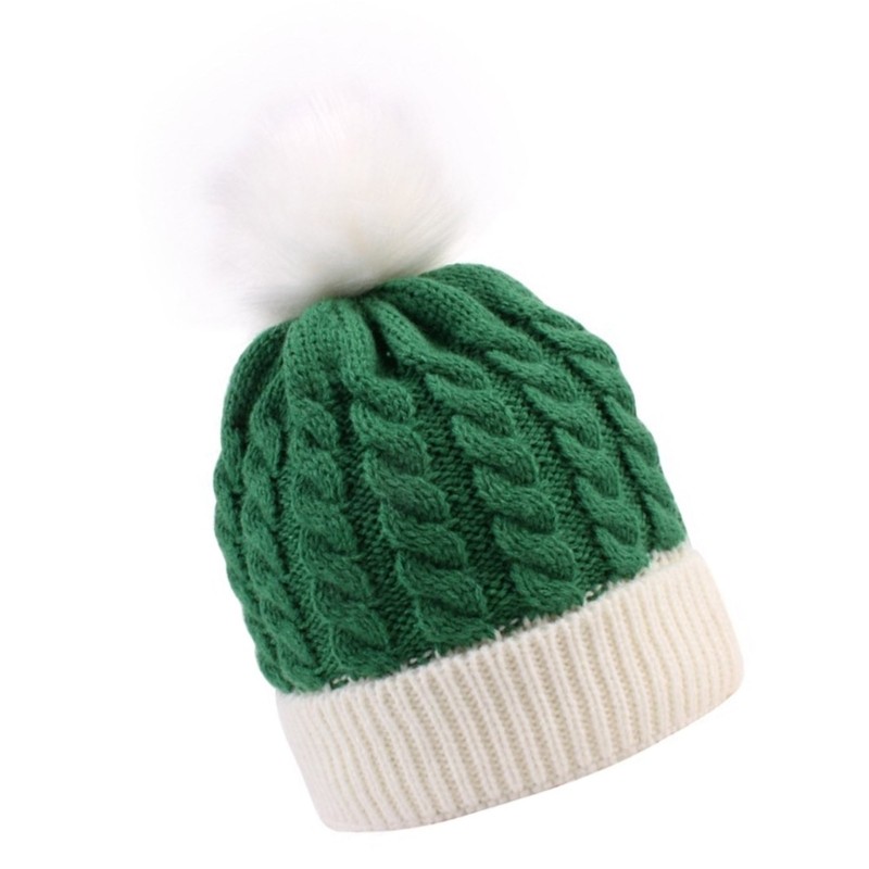 Fl Đáng Yêu Cho Bé Mũ Đan Giáng Sinh Đầu Tiên Thoải Mái Và Thoáng Khí Mũ Bonnet Ấm Áp Với Pom Mặc Hàng Ngày 0-3 Tuổi