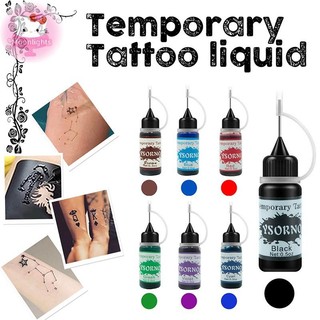 Moonlights 10Ml Dán Mực Xăm Bán Vĩnh Viễn Cho Nhãn Dán Sơn Thân Thể Tự Nhiên Tạm Thời EN