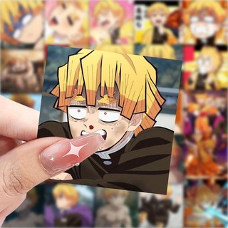59 Chiếc Anime Demon Slayer Miếng Dán Hoạt Hình Zenitsu Agatsuma Graffiti Kid Quà Tặng Chống Thấm Nước Miếng Dán