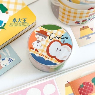 Zhuo Dawang Color Block Viết Die-Cut Tape Note Paper Sổ tay Chất liệu Đế viền