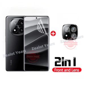 Phim Hydrogel 2in1 Cho Redmi Note 14 Pro Plus 5G 14Pro + 14ProPlus Note14Pro 4G Bảo Vệ Màn Hình TPU Mềm Phim Bảo Vệ Ống Kính