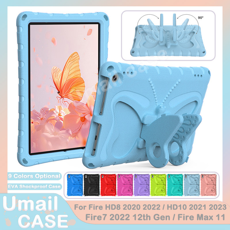 Ốp lưng EVA an toàn cho trẻ em cho Amazon Fire HD8 HD8 Plus 2020 2022 HD10 HD10 Plus 2021 2023 Fire 7 2022 Fire Max 11 Vỏ máy tính bảng chống sốc