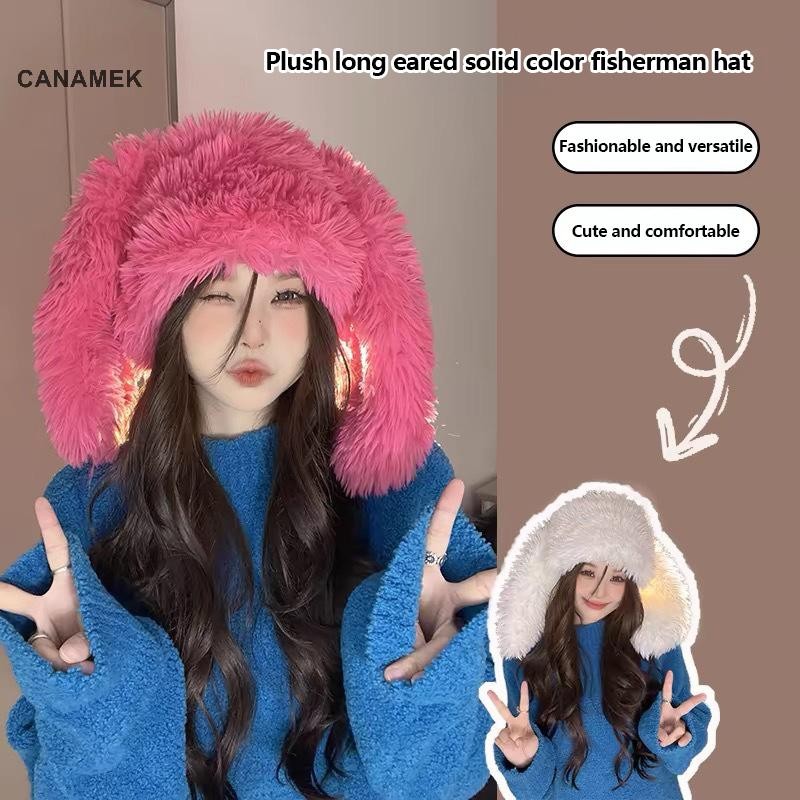 Calamek Tai Hoạt Hình Dễ Thương Sang Trọng Mũ Giả Mềm Mại Và Ấm Áp Mũ Nữ Thích Hợp Để Mặc Hàng Ngày Và Sử Dụng Tiệc CSF