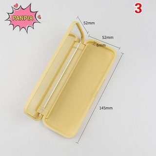 [PNPIA] Bộ cọ phấn mắt hai đầu di động có hộp đựng và gương trang điểm Bàn chải trang điểm du lịch Làm sạch miếng bọt biển Dụng cụ làm đẹp VN