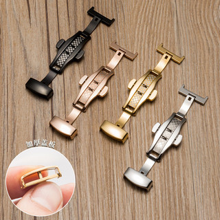 10 / 12 / 14 / 16 / 18 / 20 / 22mm Khóa bướm thay thế bằng thép không gỉ Khóa đồng hồ cho da Dây đeo đồng hồ cao su silicon dành cho nam nữ