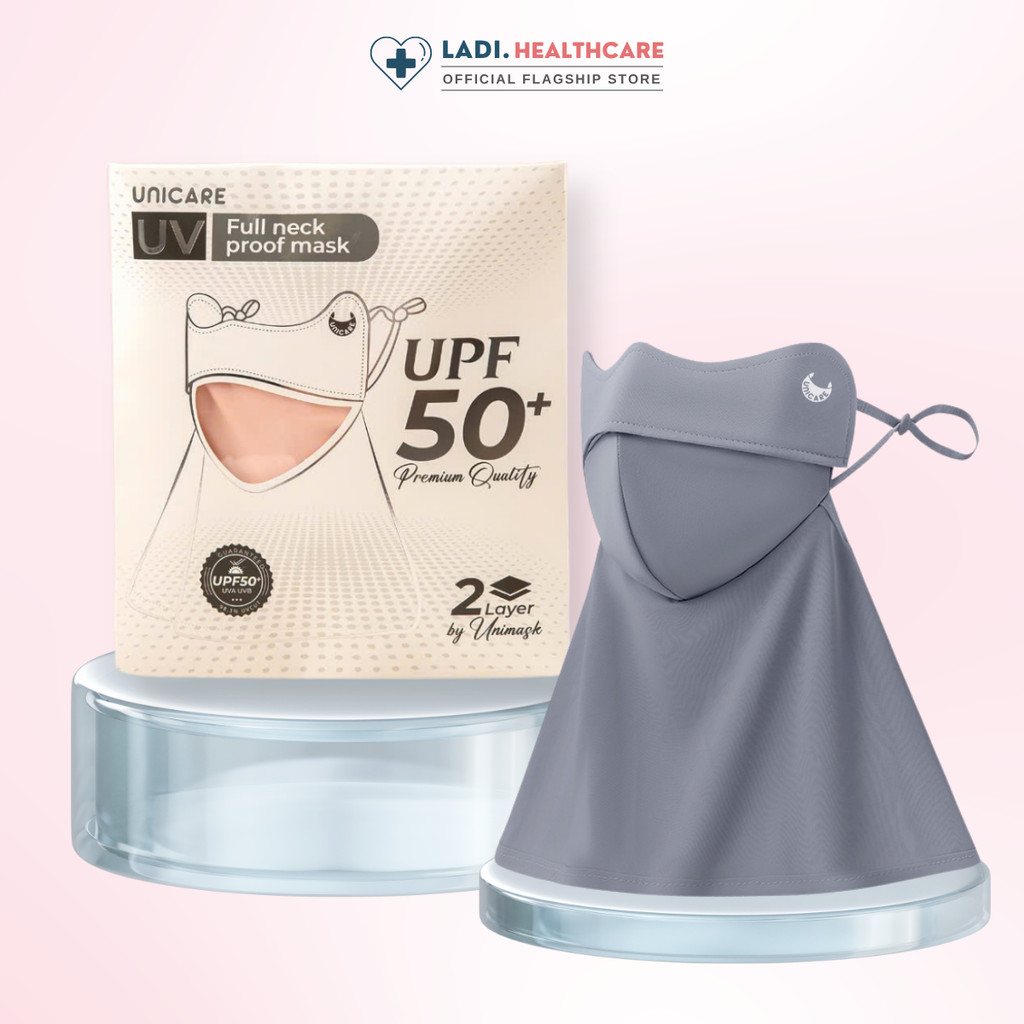 Khẩu trang vải chống nắng Unicare Trùm Cổ Proof Mask, thiết kế cải tiến chống nắng tối ưu