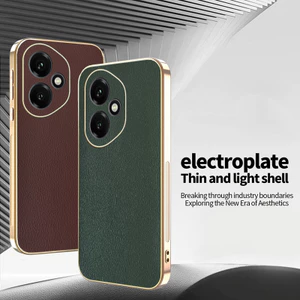 Ốp YJD Cho Honor 400 Pro 400Lite Da Màu Trơn Siêu Mỏng Mạ Điện Cạnh Chống Rơi Vỏ Điện Thoại