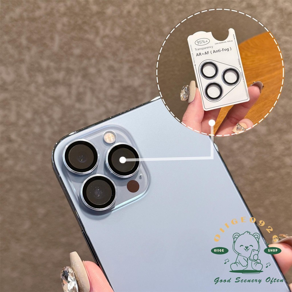 [Phim ống kính iPhone] Phim ống kính kim loại in cho Iphone16 Pro Max 15 14 Kính cường lực độ phân giải cao Que thứ hai