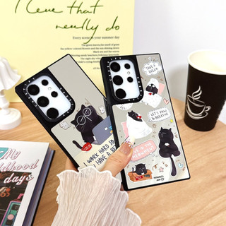 Ốp lưng Phone Case For cứng gương làm việc bận rộn từ tính cho Samsung Galaxy S25 24 23 UItra S25 24 Plus Vỏ bảo vệ chống sốc
