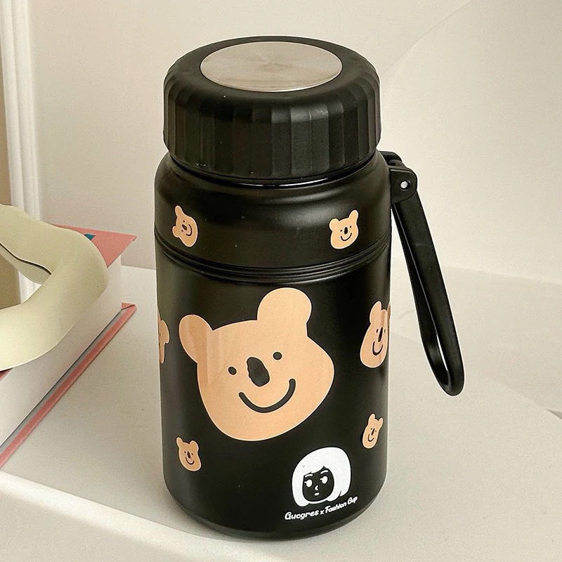 Bình giữ nhiệt nắp vặn dung tích 1000ml tặng miếng dán sticker