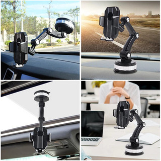 Giá Đỡ Điện Thoại Trên Ô Tô Xoay 360 Độ Cấp Đa Năng Kẹp Hít Kính Chân Không Siêu Dính gắn cửa gió điều hòa