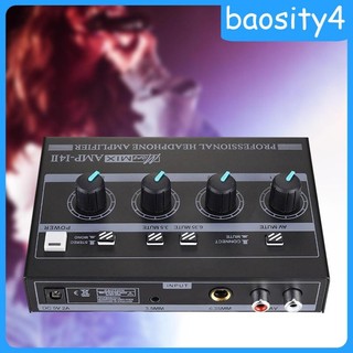 Bộ khuếch đại tai nghe âm thanh nổi 8 kênh Amp 3 giắc cắm đầu vào cho micrô Tai nghe Điện thoại thông minh Loa hoạt động