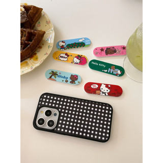 Kitty Band Aid Stand ins Hoạt Hình KT Cat Dễ Thương Gemini Đứng Màu Ban Nhạc Hỗ Trợ Ốp Lưng Điện Thoại X Dính Lười Co Giãn Sáng Tạo Đứng