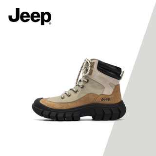 Giày bốt Martin tiện ích mới mùa thu đông Jeep dành cho nữ - Giày cao gót đế dày, Giày đi bộ đường dài ngoài trời, Giày bốt sa mạc