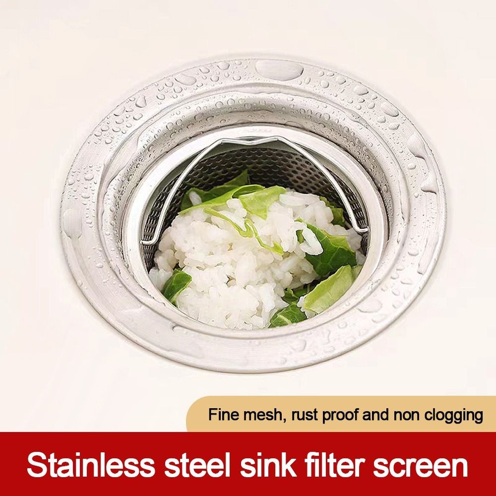 Lưới chặn thoát nước YMIFI, Bộ lọc bồn rửa tóc hình tròn, Bộ lọc chất thải bằng thép không gỉ chống chặn sáng tạo Phụ kiện phòng tắm nhà bếp