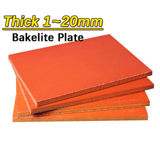Độ dày 1-20mm Cam Đỏ Bakelite Tấm Cách Nhiệt Nhựa Phenolic Tấm Bakelite Tấm Chống Tĩnh Điện Và Chịu Nhiệt Độ Cao