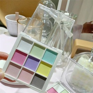 MKYCO Magic Neon Powder, 9 màu Bột làm móng chắc chắn, Làm móng tay Shimmer Fine Glitter Nail Palette DIY Nails