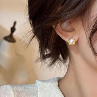 Bông Tai Vuông Retro đơn giản, không phai màu - Phụ kiện thời trang cho nữ và bé gái