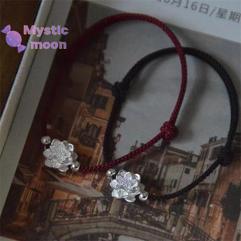 [Mystic] Vòng tay may mắn hoa sen tay - Vòng tay có thể điều chỉnh tinh tế [Mới]
