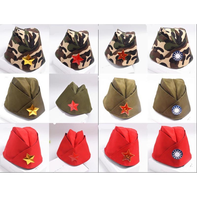 Mũ Tricorn Xanh Camo Phong Cách Quân Đội Nga, Huy Hiệu Thủy Thủ Cho Biểu Diễn Sân Khâu