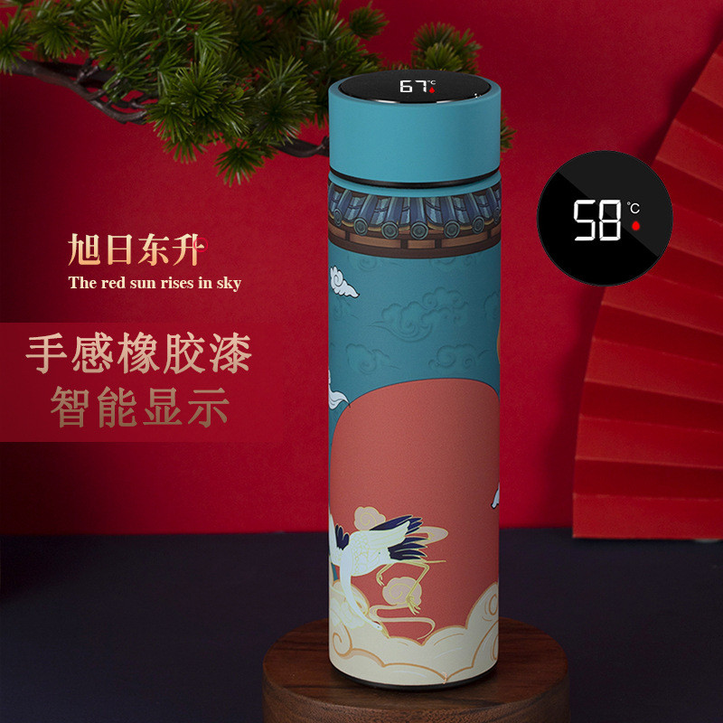 500ML Hiển thị nhiệt độ thông minh Cốc cách nhiệt bằng thép không gỉ 304 chất lượng cao Cốc nước bằng thép không gỉ có thể giữ ấm trong 6-12 giờ