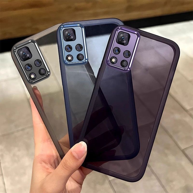Ốp Điện Thoại Trong Suốt Cho Redmi Note 11 SE 11s 10 10s 9 Pro China Max 9s 8 Pro+ 5G 4G 2025 Bảo Vệ Ống Kính Mềm Siêu Mỏng Chống Trầy Xước Vỏ Điện Thoại